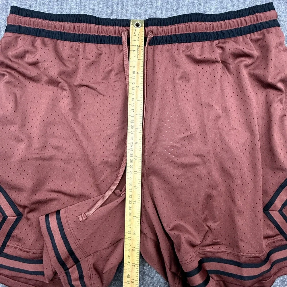 New Jordan Shorts Mens 3XL Brown Athletic Casual Performance Stretch Pockets